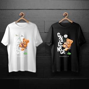 طرح لایه باز خرس تدی در حال صخره نوردی برای چاپ روی انواع تیشرت